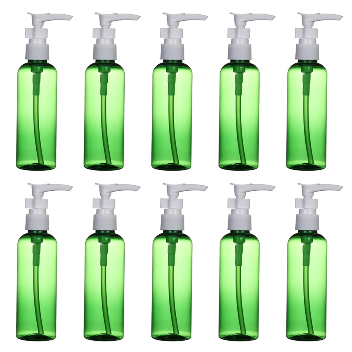 

10Pcs Pump Emulsion Bottle 100Ml Eco-Friendly Plastic Liquid Bottle Dispenser for Travel Shampoo Lotion Cream Hairspray Body