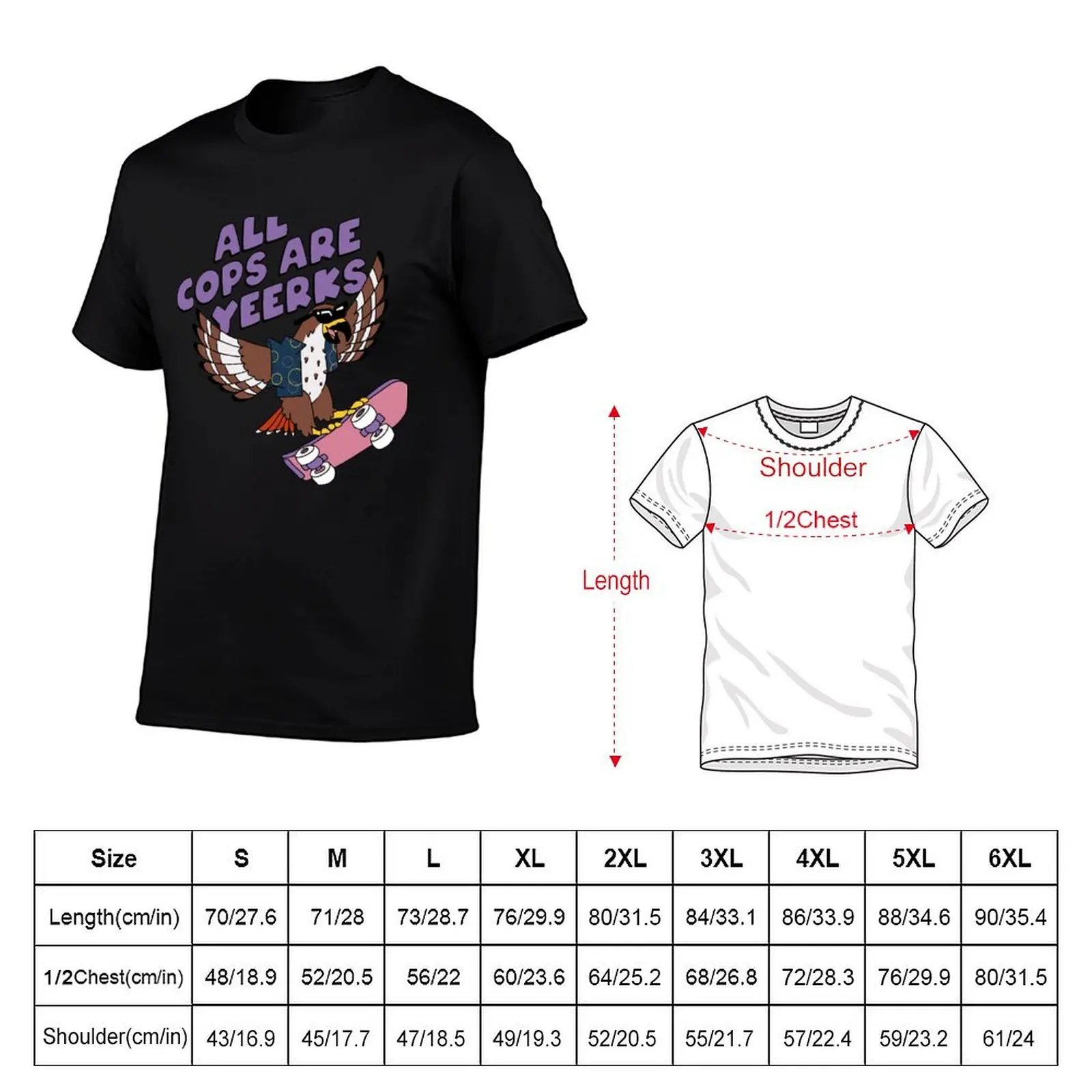All Cops Are Yeerks T-Shirt Functional Casual Short Sleeve Tee
