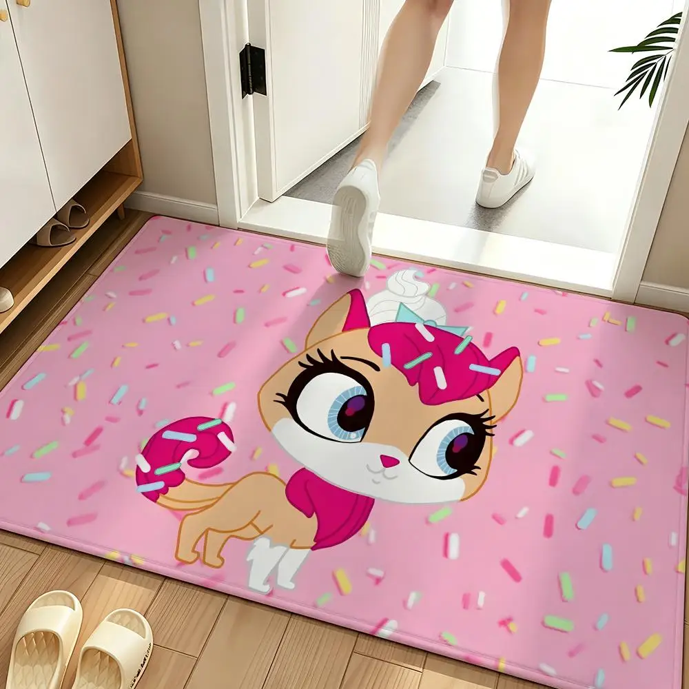 Toy L-Littlest Pet S-Shop Floor Mat Soft Flannel Floor Mat  Suitable for Entryways, Living Rooms, Bedrooms, and Bathrooms