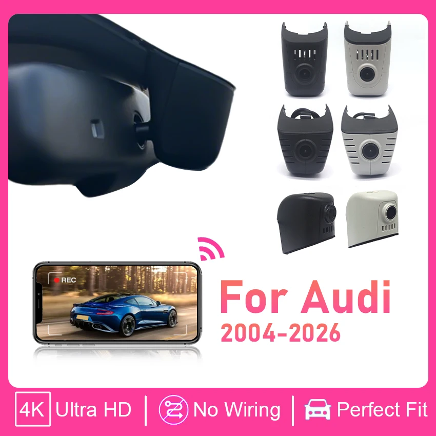 For Audi A3 A4 A5 A6 A7 A8 Q2 Q3 Q5 Q7 Q8 S3 S4 S5 S6 S7 S8 RS3 RS4 RS5 RS7 TT B4 B5 B6 B7 B8 B9 8V 8P HD 4K DVR Dash Cam Camera