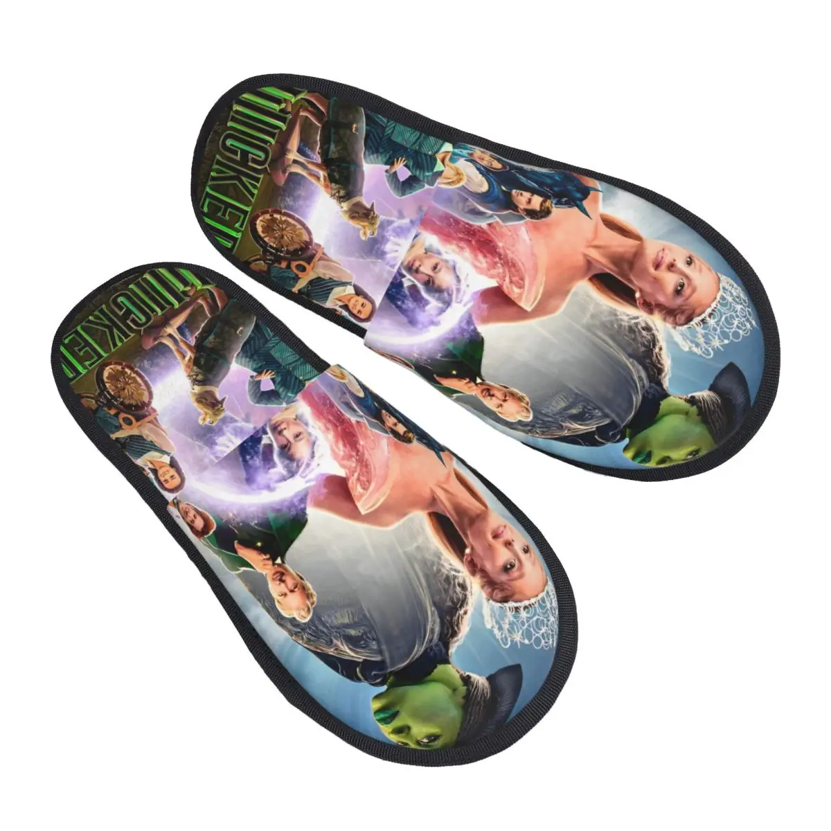 

Epic Musical Fantasy Film Wicked Furry Slippers Anti Slip Cozy Memory Foam Slippers Living Room