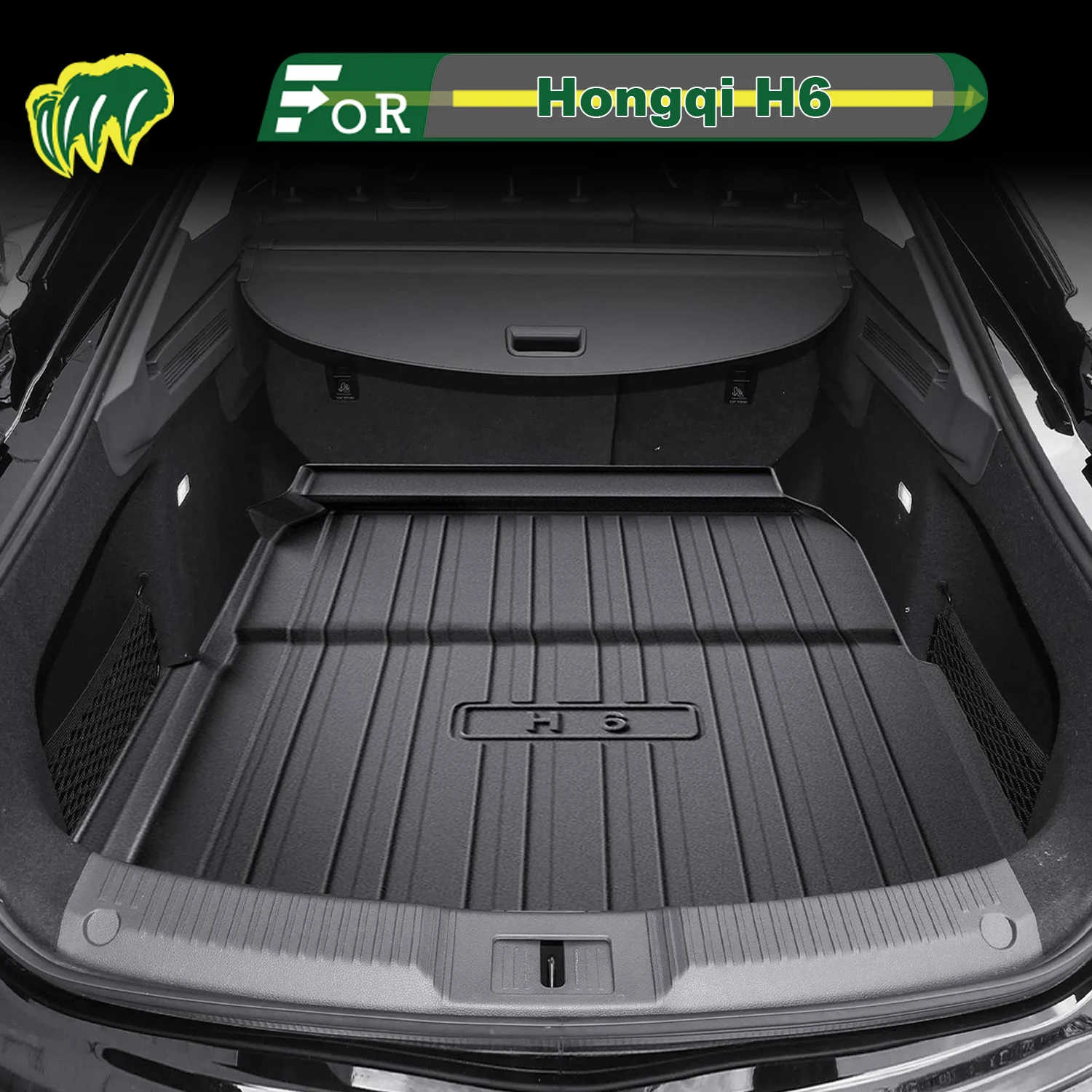 

For Hongqi H6 2023-2025 TPE Custom Fit Car Trunk Mat All Season Cargo Mat 3D Shaped Trunk Liner Trunk Protection Mat