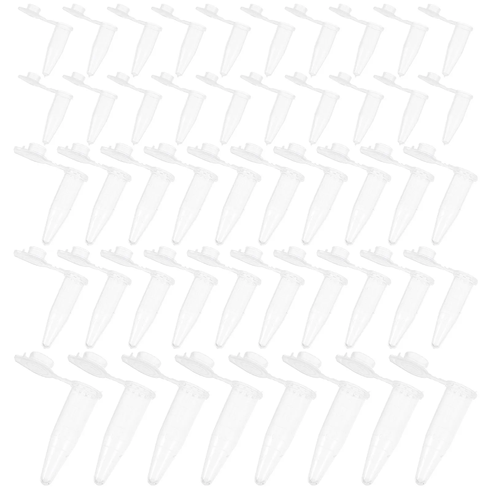 

2500Pcs Conical Bottles Tubes Graduated Accurate Calibration Laboratory Test Tubes Sample Bottles