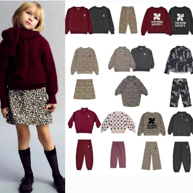 

Kids' Sweatshirts 2025 Winter New Arrivals Cartoon Letter Fashion Fleece-Lined Warm Boys' Jacket Pure Cotton Cute Girls' Dress