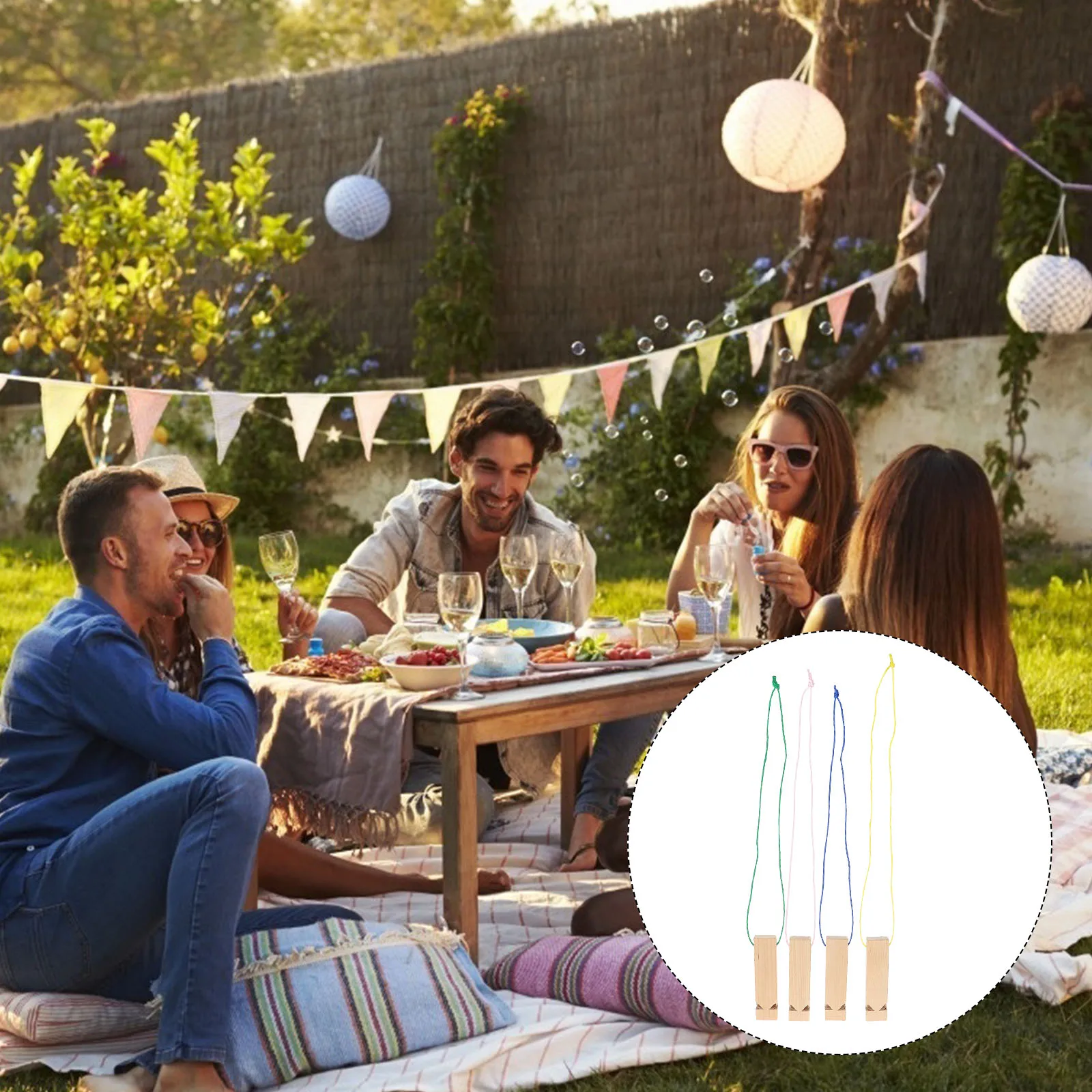 

4pcs Wooden Whistle Set Educational Musical Kids Train Whistles Diy Painting Uncolored Creative For Birthday Christmas Gift