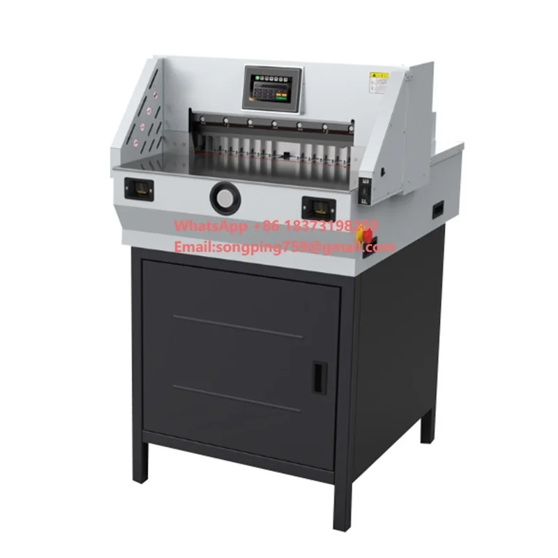 Intelligent Touch Screen Programming E460T Electric Paper Cutter 60mm Thick Layer Graphic Printing Machine Paper Trimmer