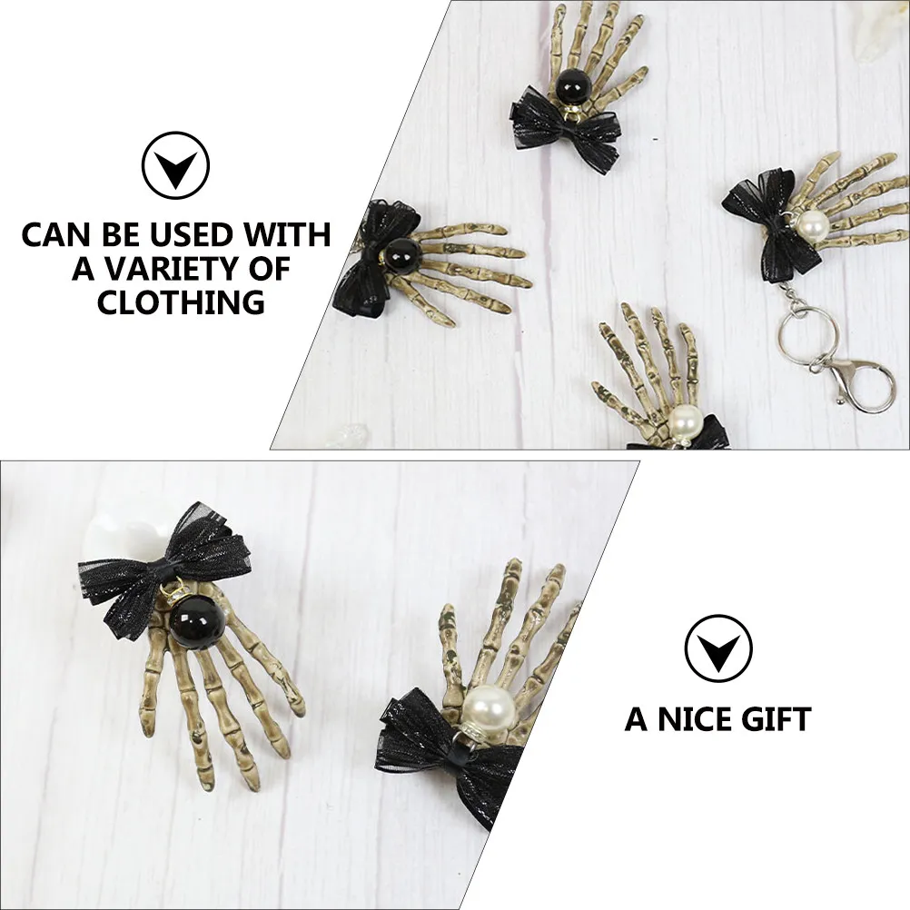 

2 шт. заколки для волос в виде костей и черепов, модные украшения для головы на Хэллоуин, для танцевальных вечеринок, подарок