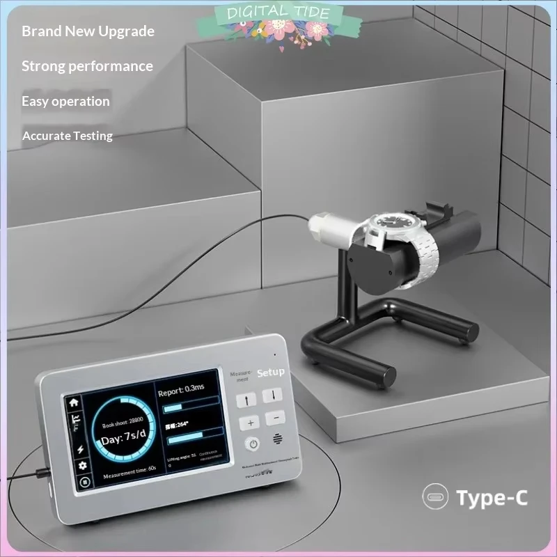 NO.3000 Multi-function Watch Type-C Tester High Quality Mechanical Watch Tester English UI Travel Watch Maintenance Tool