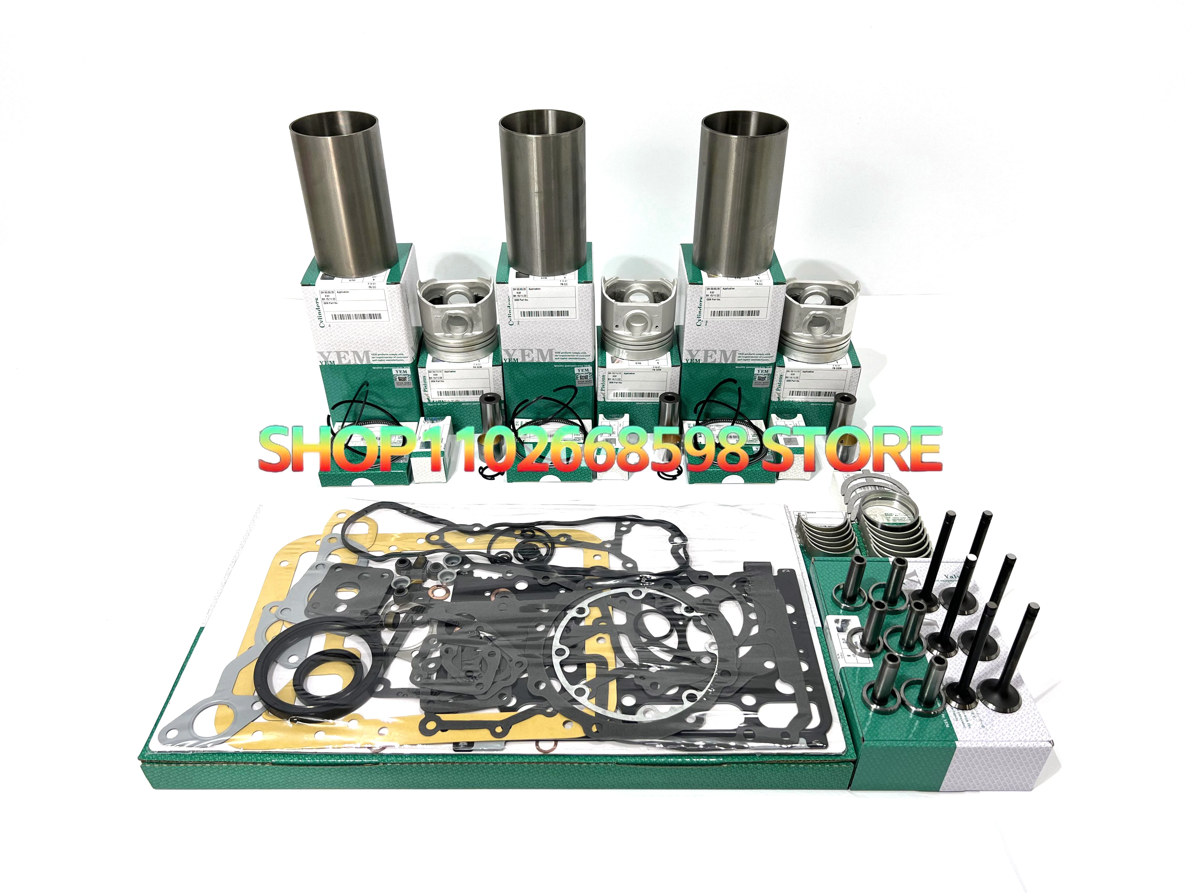 

Overhaul Rebuild Kit for Mitsubishi S3L S3L2 Engine Mitsubishi Peljob Excavator
