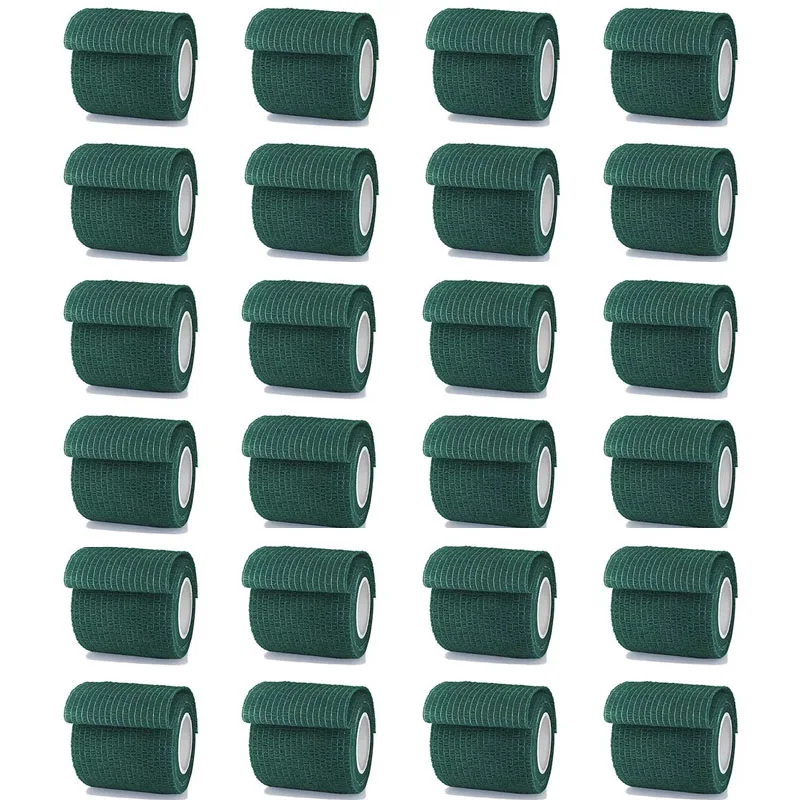 1/6/10/15 قطعة 4.8 متر الأخضر الداكن الرياضة الذاتي لاصقة طبية مطاطية التفاف الشريط Elastoplast ل الركبة دعم وسادة إصبع الكاحل النخيل