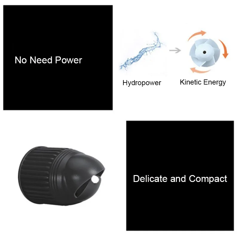 Aquarium Wave Maker Fish Tank Outlet Wave Making Rotary Pump Head Accessory Tool Water Pipe Automatic Rotating for Wave Pump