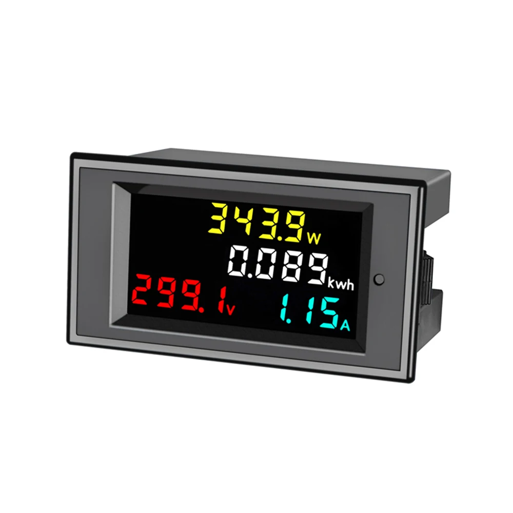 4 in 1 DC Voltmeter Ammeter Power Energy Meter DC 7.0-20.0V/DC 14.0-600.0 V 0.01-100A HD Color Screen 180 Degrees Flawless LED