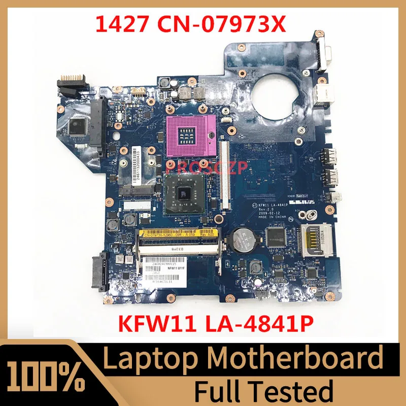 

Mainboard CN-07973X 07973X 7973X FOR DELL Inspiron 1427 Laptop Motherboard KFW11 LA-4841P PM45 DDR3 100%Full Tested Working Well