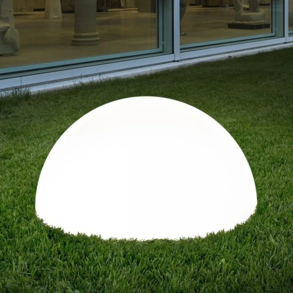 Lampe de jardin à LED avec télécommande, demi-boule, éclairage d'extérieur, luminaire de paysage, idéal pour un Patio, un sentier, une Table ou une pelouse