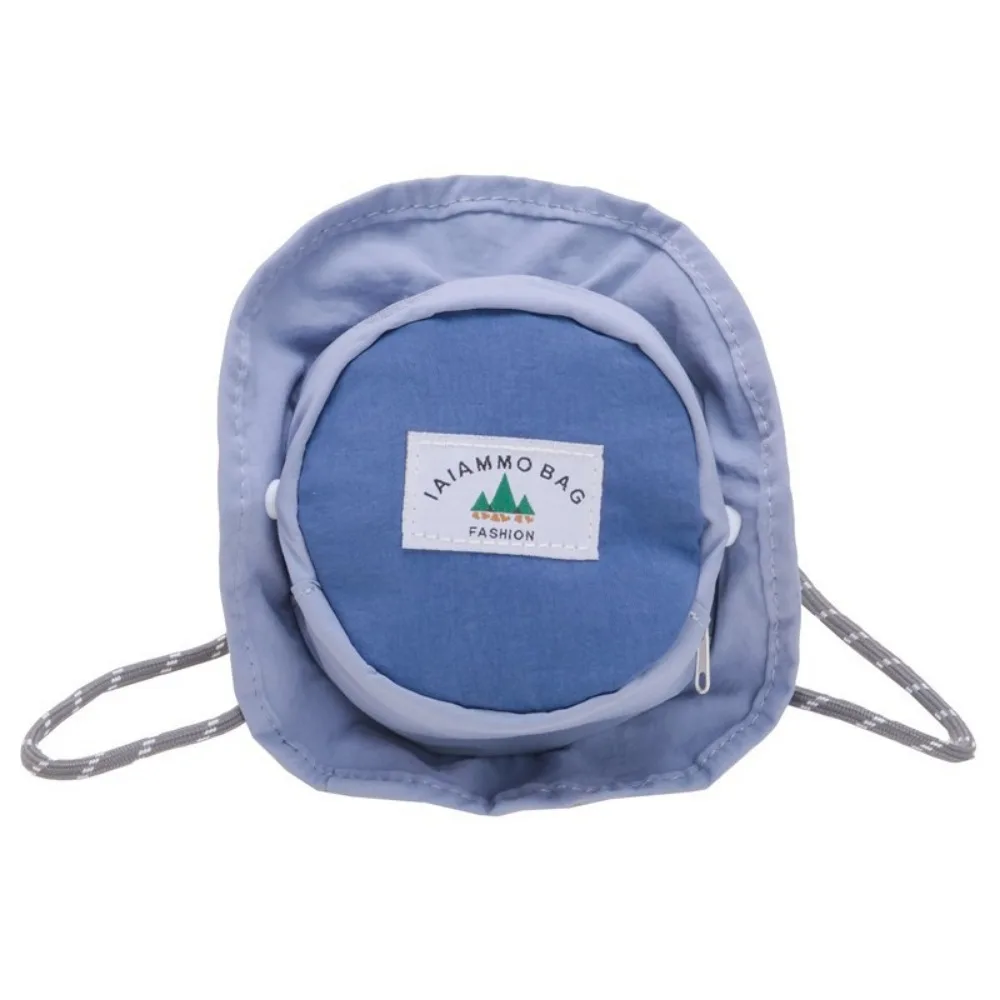 

Adjustable Hat Shape Crossbody Bag with Snap Button Smooth Zipper Children's Purse with Lanyard Lightweight
