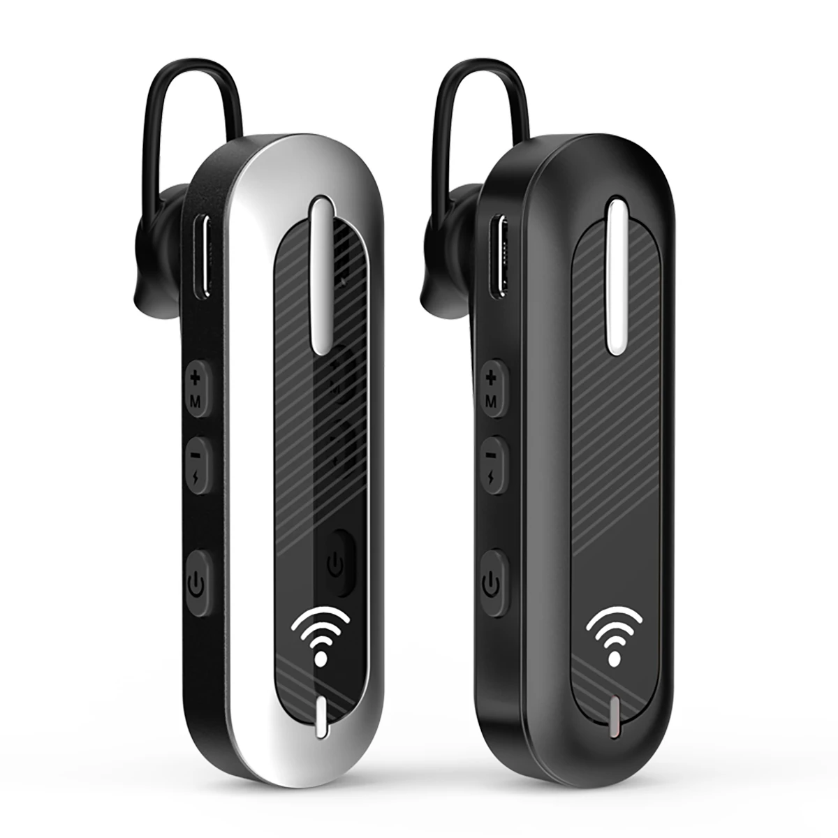 KSUN V28 Wireless Earhook Earphone Talky Walkie Mini 2 Way Radio Ear Hook Walkie Talkie for Hotel Restaurant Shopping Malls