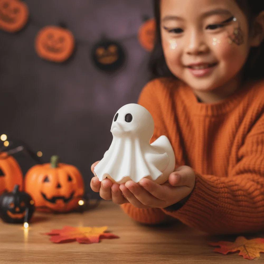 PLA Halloween Ghost Duck Lightweight Compact Spooky Desktop Ornament Smooth Cute Creative Ghost Duckling Home Party