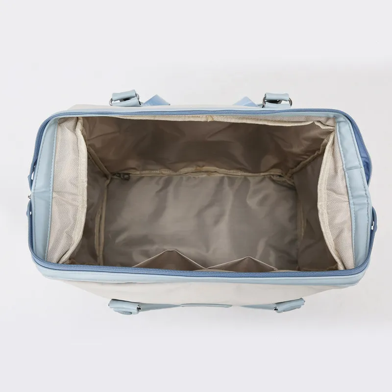 Foldable Wheeled Duffel Bag, Lightweight Spinner Travel Tote,Large Capacity Telescopic Handle Luggage,Multi Purpose Rolling Pack view 4