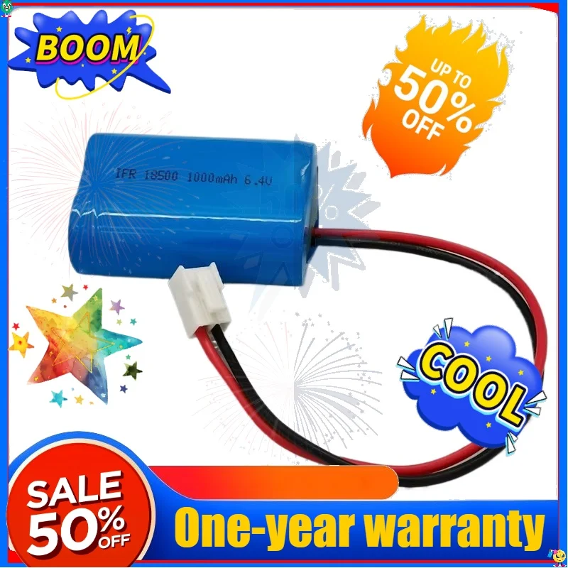 SWZY IFR 18500 1000mAh 1200mAh 6.4V Lithium Iron Phosphate Battery Pack Emergency Supply Elevator Intercom Terminal Battery IFR1
