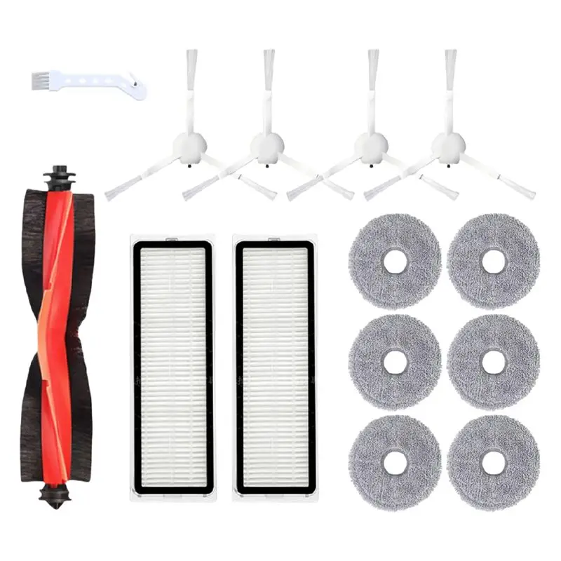 ABGE-For Robot Vacuum S10 Plus/S10+ B105 Replacement Parts Set Including Main Side Brush Hepa Filter Mop Cloth Accessorie