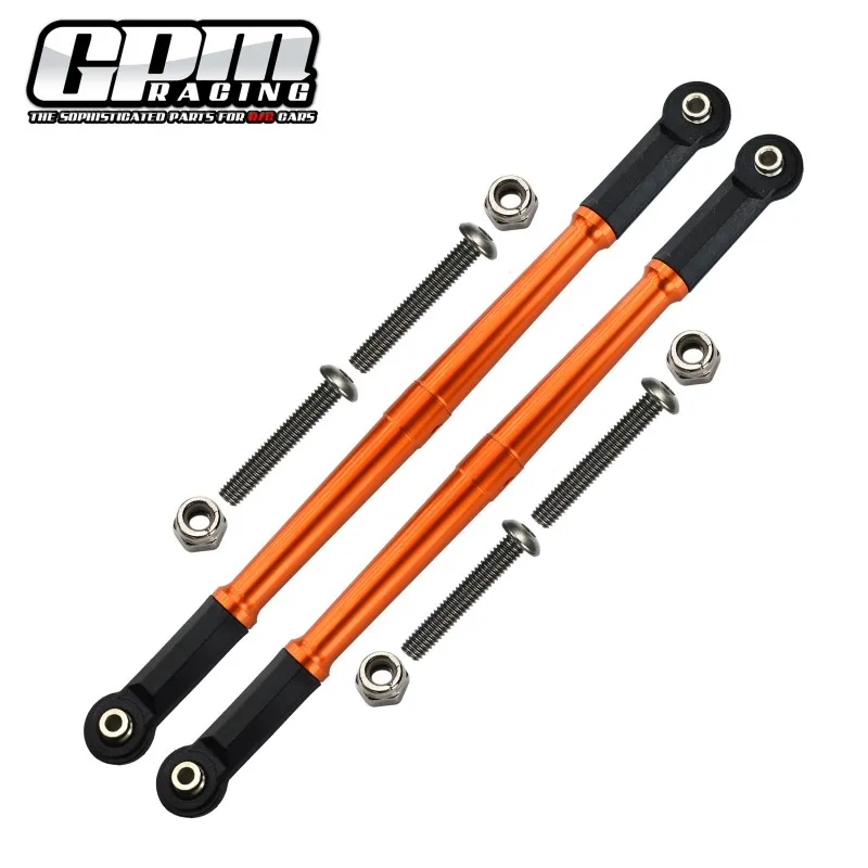 Biellettes de liaison de châssis supérieur arrière réglables en alliage GPM pour LOSI 1/10 Baja Rey 1.0