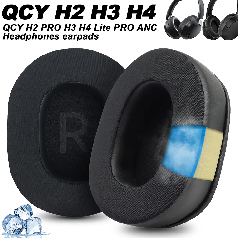 Replacement for qcy H2 PRO H3 Lite PRO ANC Wireless Headband Ear Pads Earphone Cushions Headphones Protein Earmuff