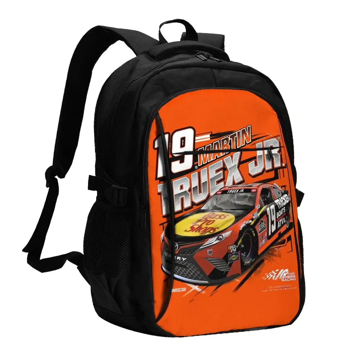 Sac à dos de voyage pour ordinateur portable Martin Truex Jr 19, sac à dos d'affaires résistant à l'eau avec port de chargement USB, sac d'université pour hommes et femmes