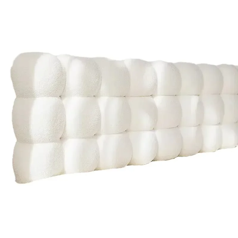 

New, cream wind, small snowball circle velvet, bedside backrest, tatami.