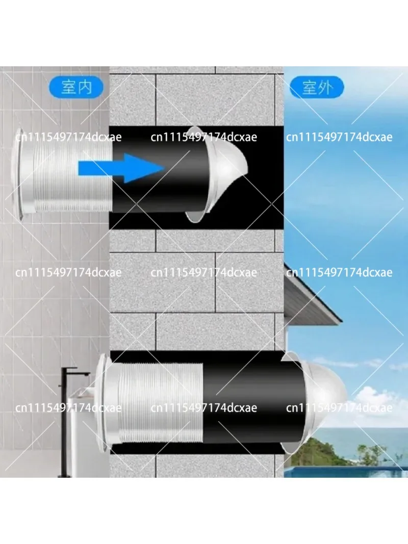 WiFi Controlled Heat Recovery Ventilator Single Room Home Heat Exchanger Bathroom Ventilation Accessory