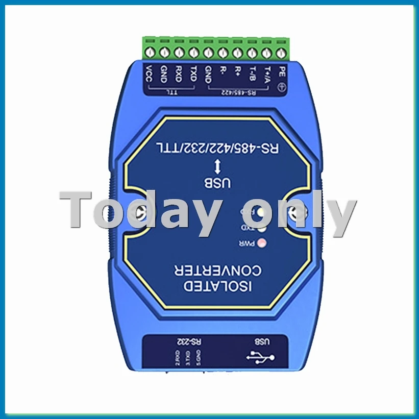 

Промышленный преобразователь USB в RS485 RS422 RS232 TTL CDSENET E810-U15C CH340 Изоляция сигналов питания Type-C 3,5 В/5 В TTL-VVNB