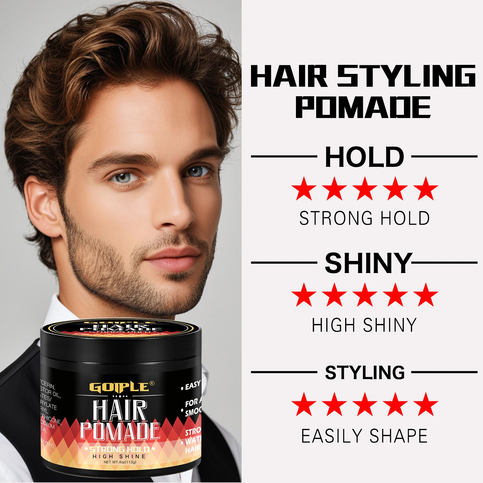GOIPLE 남성 헤어 포마드 하이 샤인 헤어 스타일링 - Men'S Grooming Gel 리뷰 및 가격