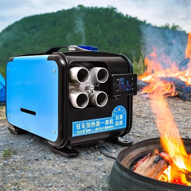 2-8KW 12V/24V Bluetooth Portable All in One Diesel Air Heater Singel Hole Outlet Plastic Air Heater for Motor Trucks