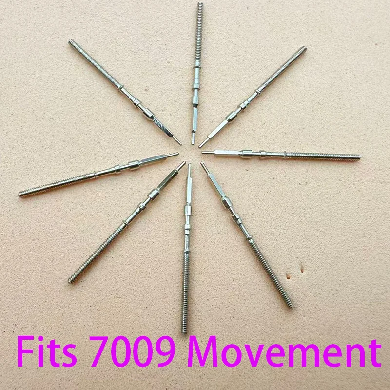 7009 스템 2개/4개 무브먼트 크라운 스템 7009 자동 기계식 무브먼트 스템 수리 부품 시계 수리 부품