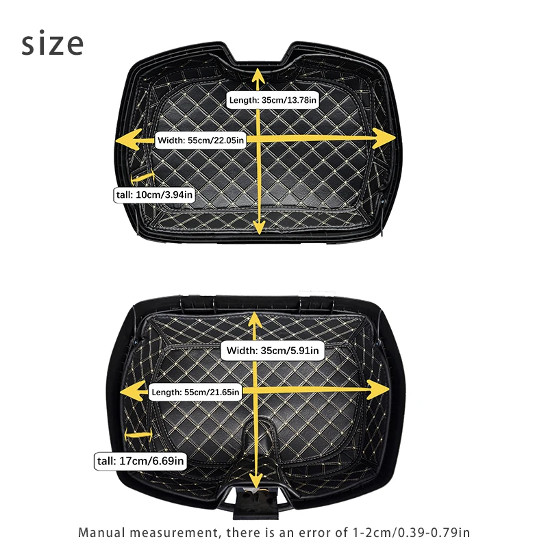 Motorcycle Tail box liner Rear Trunk Case Liner Luggage Box Inner Rear Tail Seat Case Bag Lining Pad Accessories