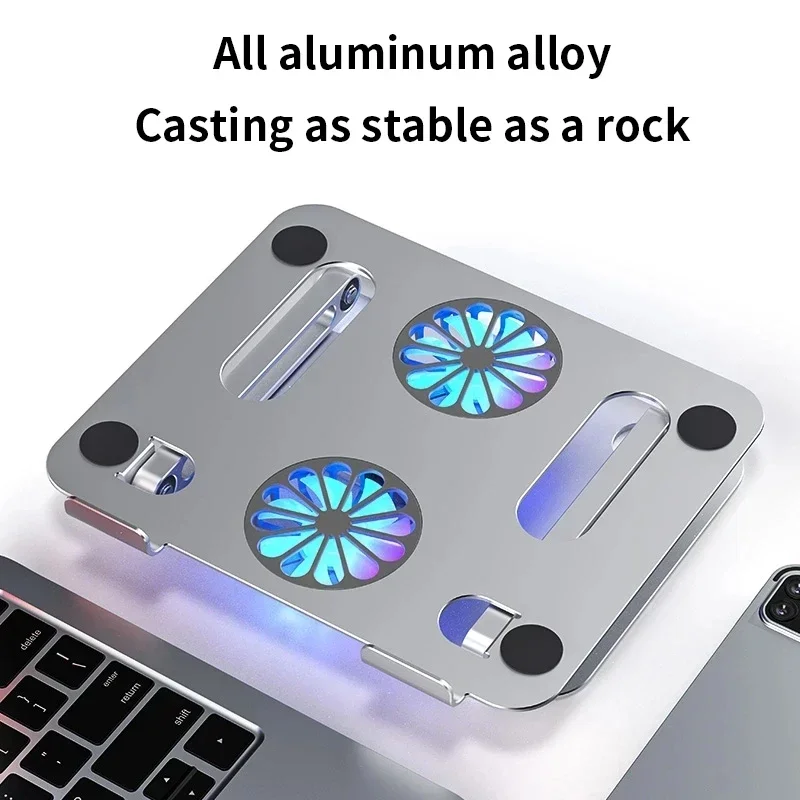 New Portable Laptop Holder Support Base Notebook Stand For Macbook Pro Lapdesk Computer Laptop Stand Fan Cooling Bracket Riser