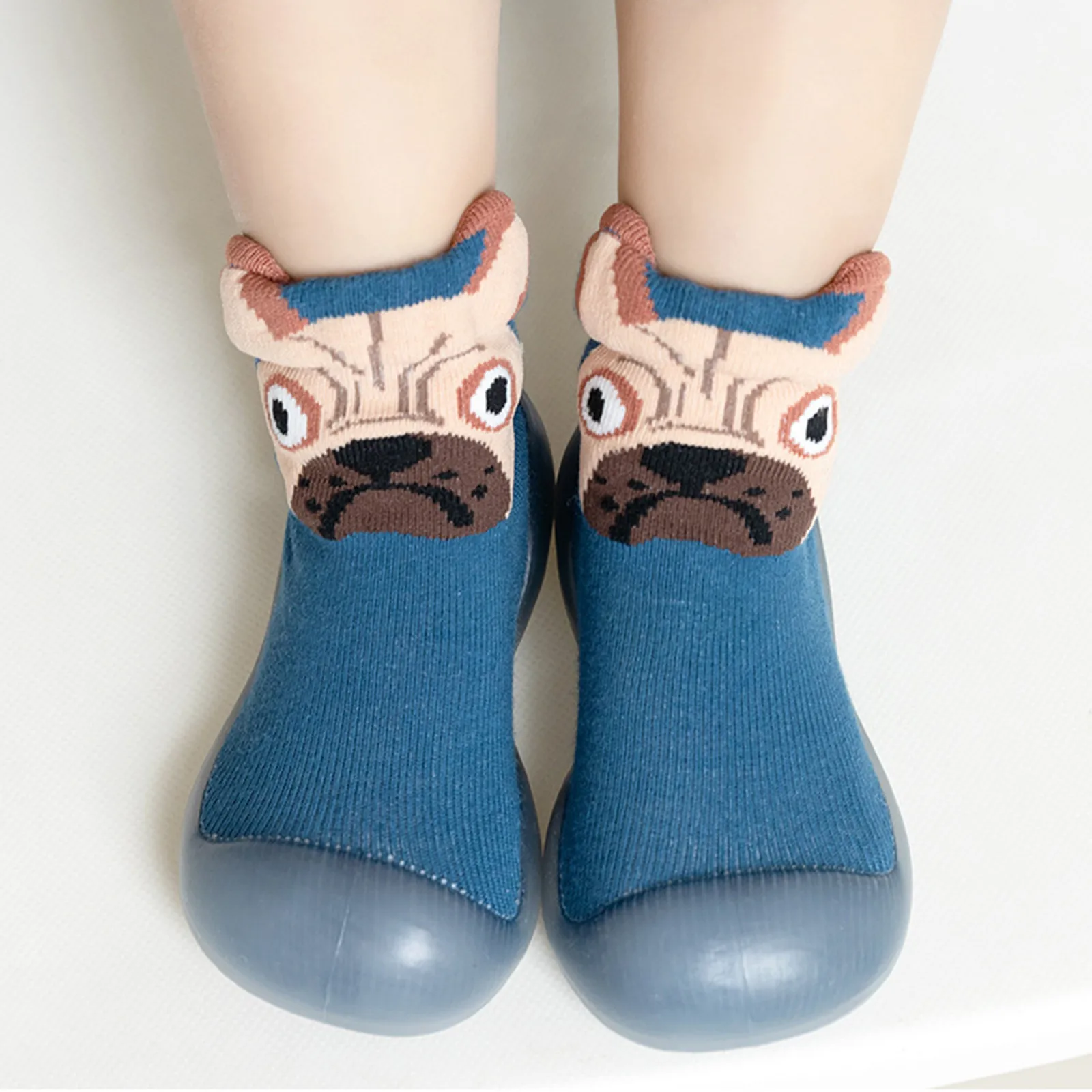 

Newborn Baby First Walking Sock Shoes Toddler Boys Girls Cartoon Slipper Infants Cotton Breathable Lightwewight Non Slip Shoes