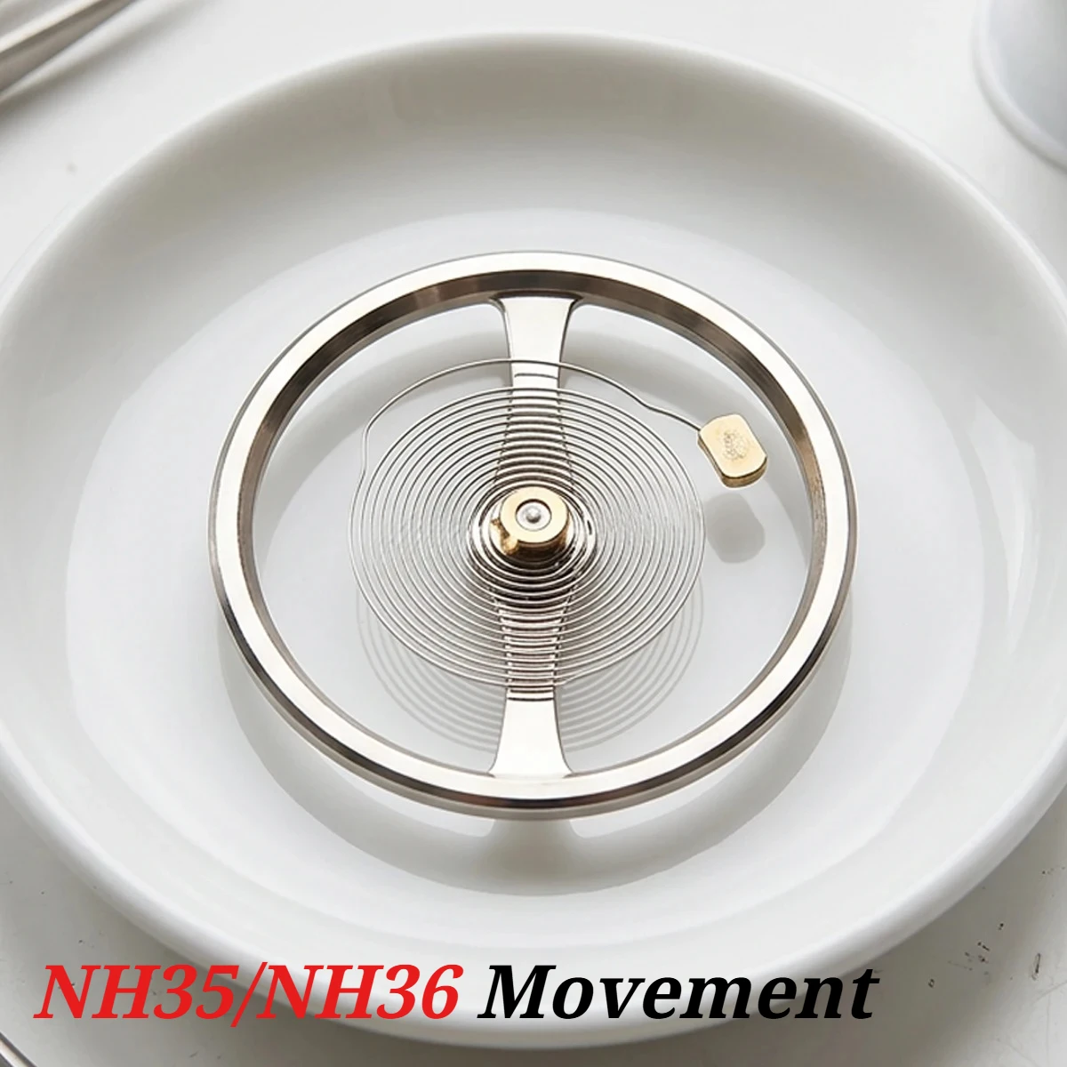 

1pcs Watch Movement Accessories New NH35 Balance Wheel, NH36 Balance Wheel White Balance Wheel With Hairspri for Watchmaker