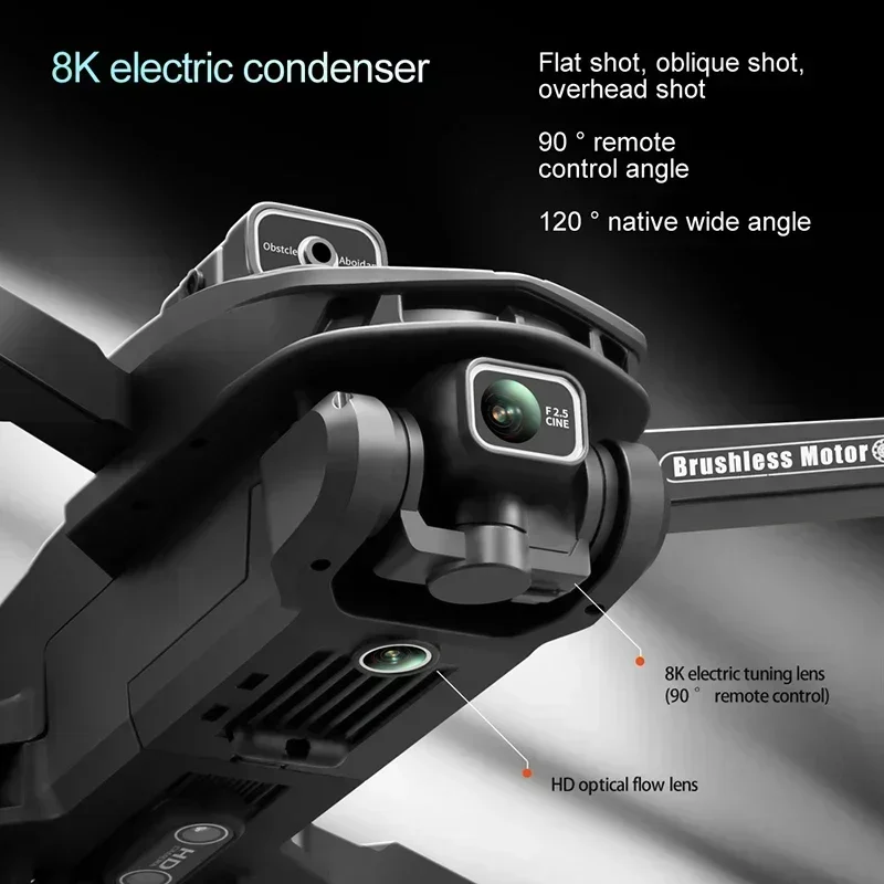 V168 Drone 8K 5G GPS Professional HD Aerial Photography Dual-Camera Omnidirectional Obstacle Avoidance Drone 2024 New