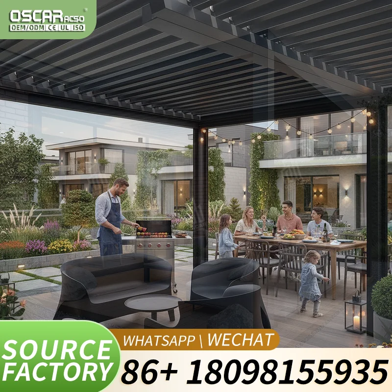 Winter Aluminum Pergola with High Energy Efficiency Durable and Green Design for Garden Patio Backyard pergola
