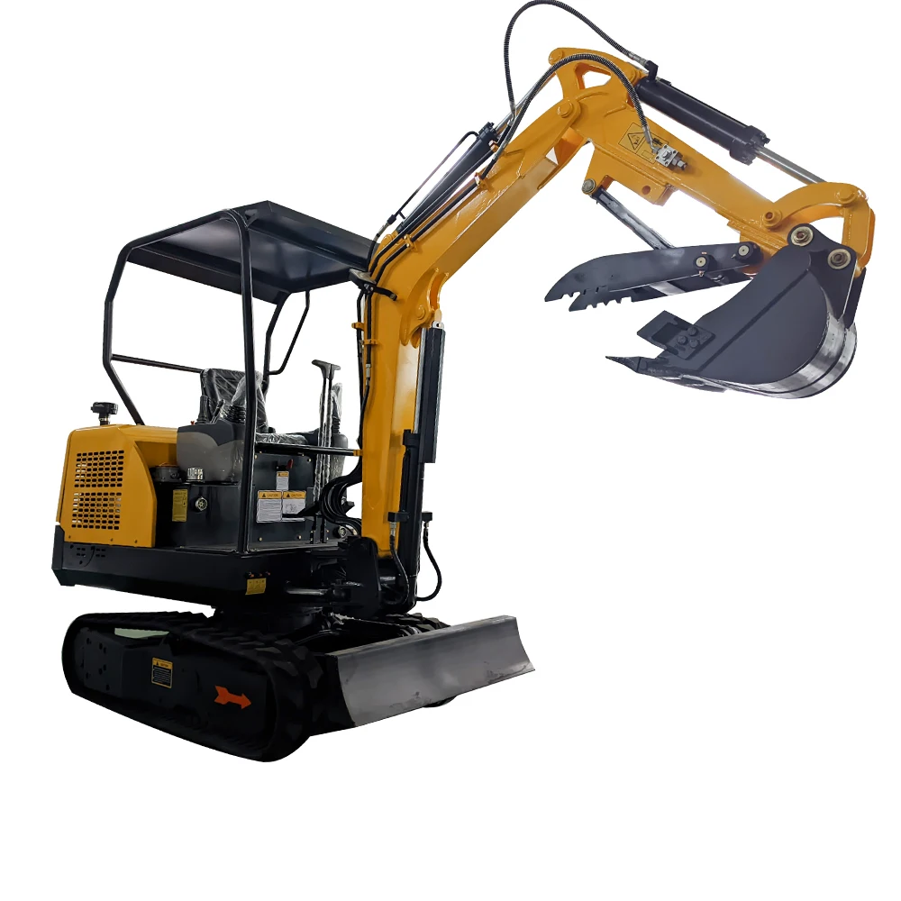 Imported Tailless Excavator 1T 1.7T Intelligent Control China's Mini Digger Featuring Engine Motor Pump Gear Gearbox PLC