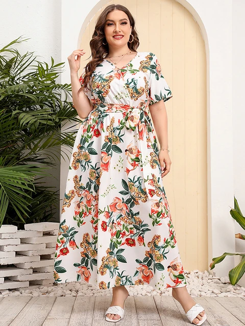Summer White Dress Women Plus Size Plus Size Summer Clothing Women 2023 Fashion Aliexpress