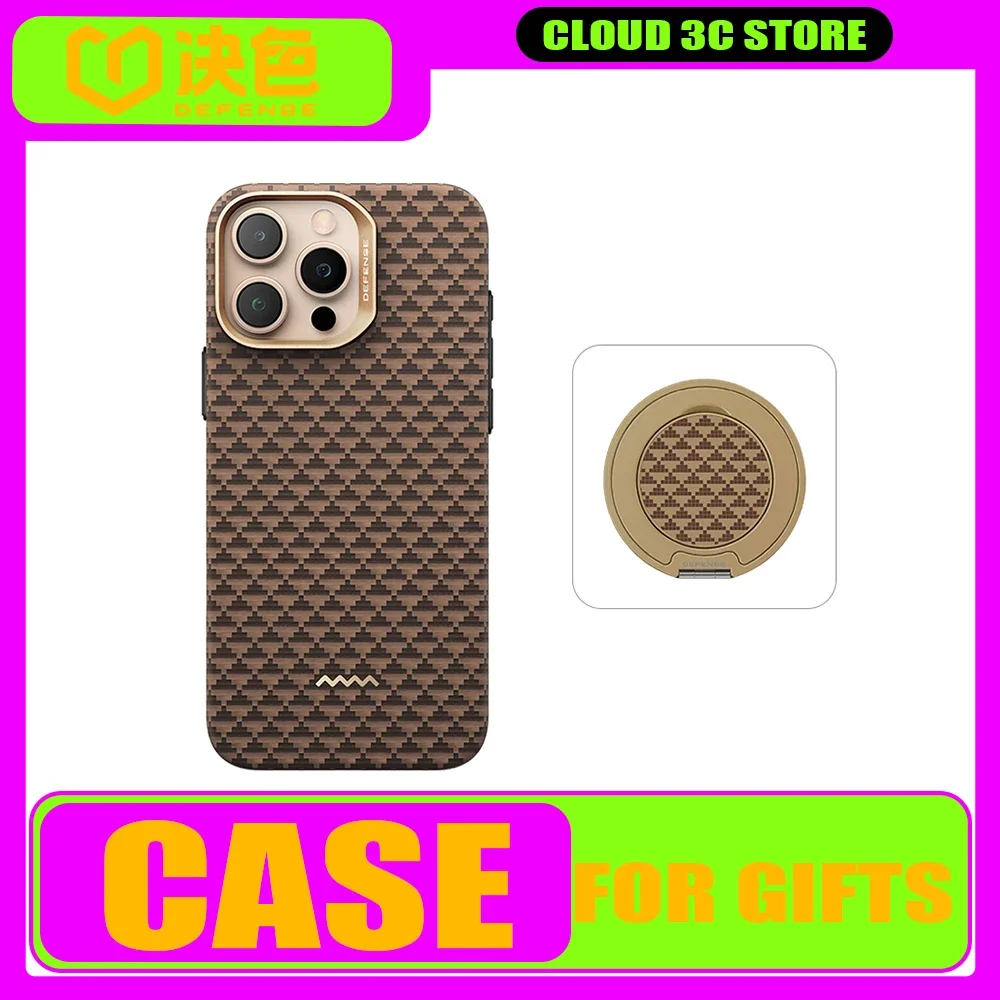 DEFENSE Aramid carbon fiber Case Cover iPhone16ProMax Case Magsafe Magnetic Wireless iPhone16PRO Customi Thin And Light Colorful