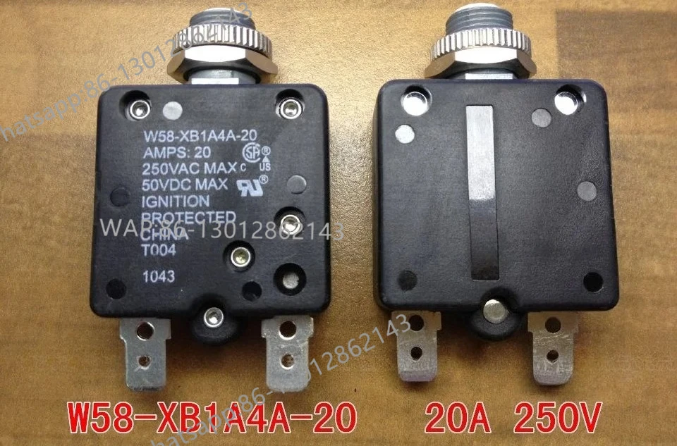 

термовыключатель W58-XB1A4A-20 20A 250V переключатель оборудования тепловой переключатель перегрузки