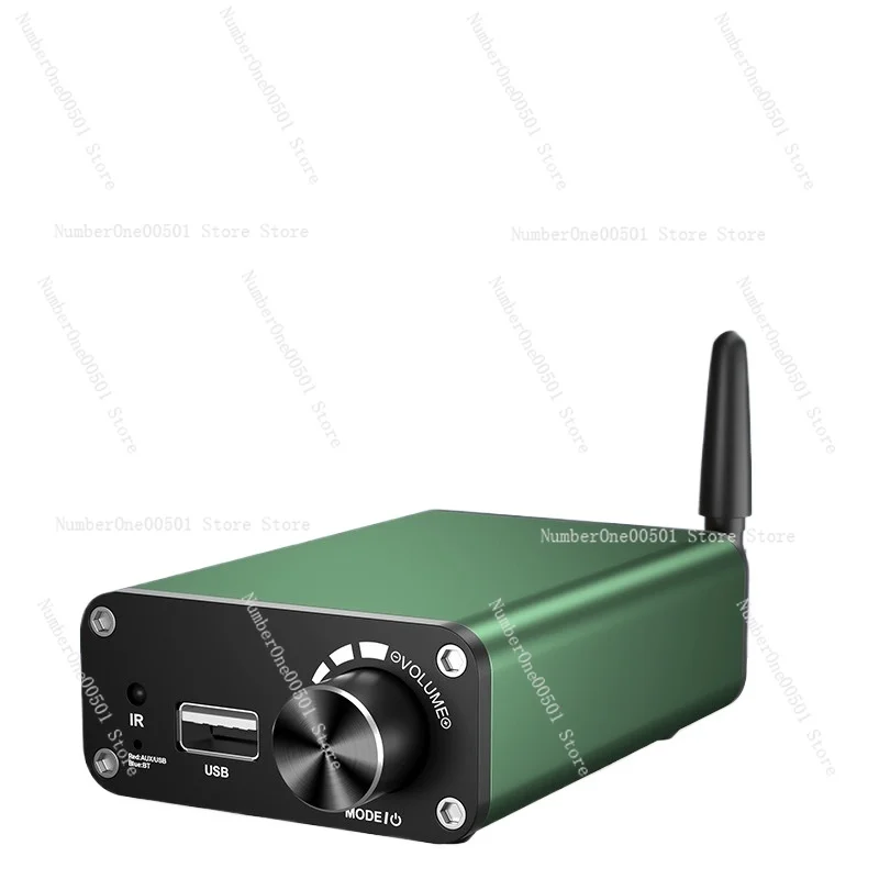 200W home desktop high-power power amplifier, mini Bluetooth power amplifier 2.0 channel digital power amplifier