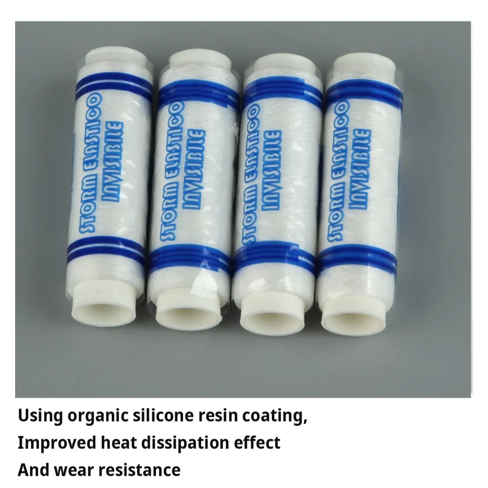 أداة الصيد 250 متر الصيد شريط مطاطي خط النايلون 0.2 مللي متر الطعم خيط مرن متعدد الأغراض غير مرئية الصيد الطعم خط الصيد البحري #5