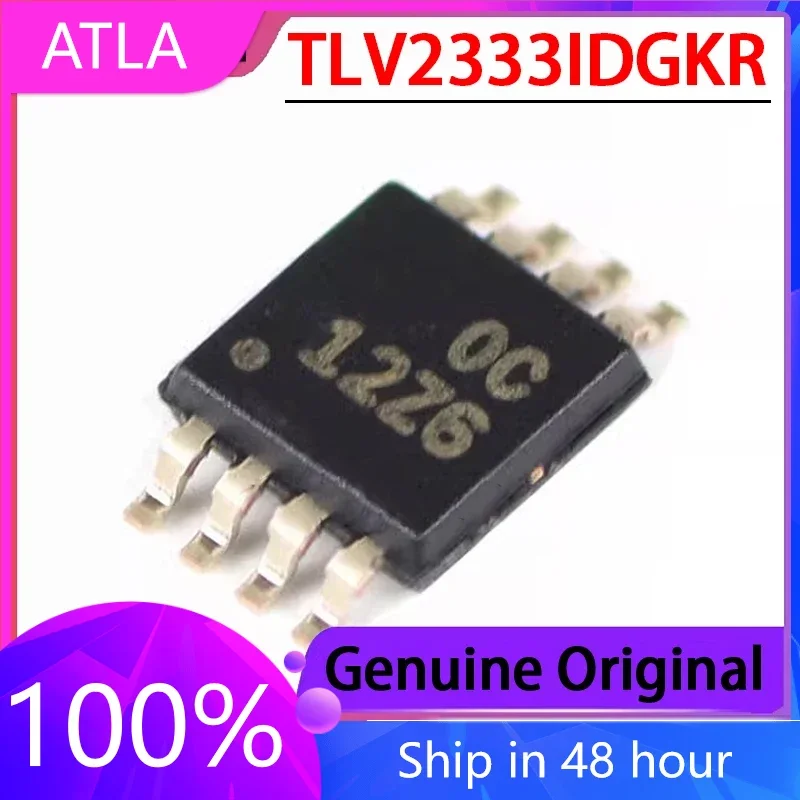 

2PCS Original TLV2333IDGKR Screen Printed 12Z6 Operational Amplifier Chip IC MSOP-8