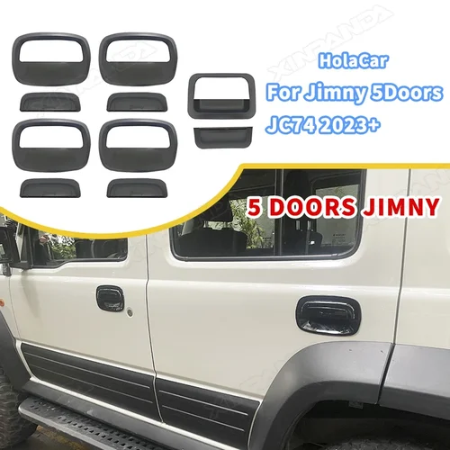 XL jimny 2024 cubierta de manija de puerta de coche manija de puerta trasera lateral embellecedor de cuenco para Suzuki nuevo Jimny JC74 2023 2024 cubiertas de manija de puerta