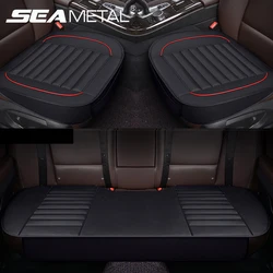 SEAMETAL Car Pu Leather Seat Cover Interior Automobiles Seats Covers Cushion Universal Protector Seat Mats Auto Accessories