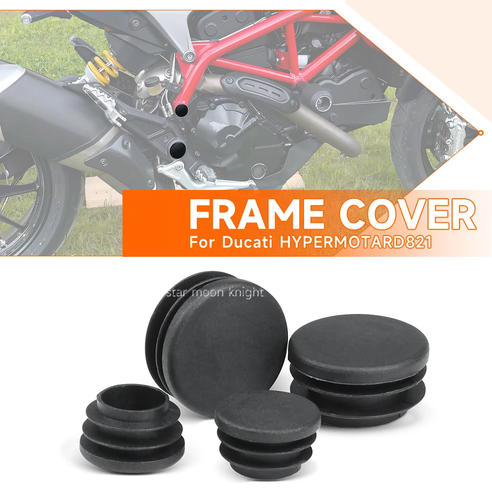 Motorcycle Frame Cap Plug For Ducati Hyperstrada 821 Hyperstrada821 SP Frame Hole Cover Caps Decorative Accessories