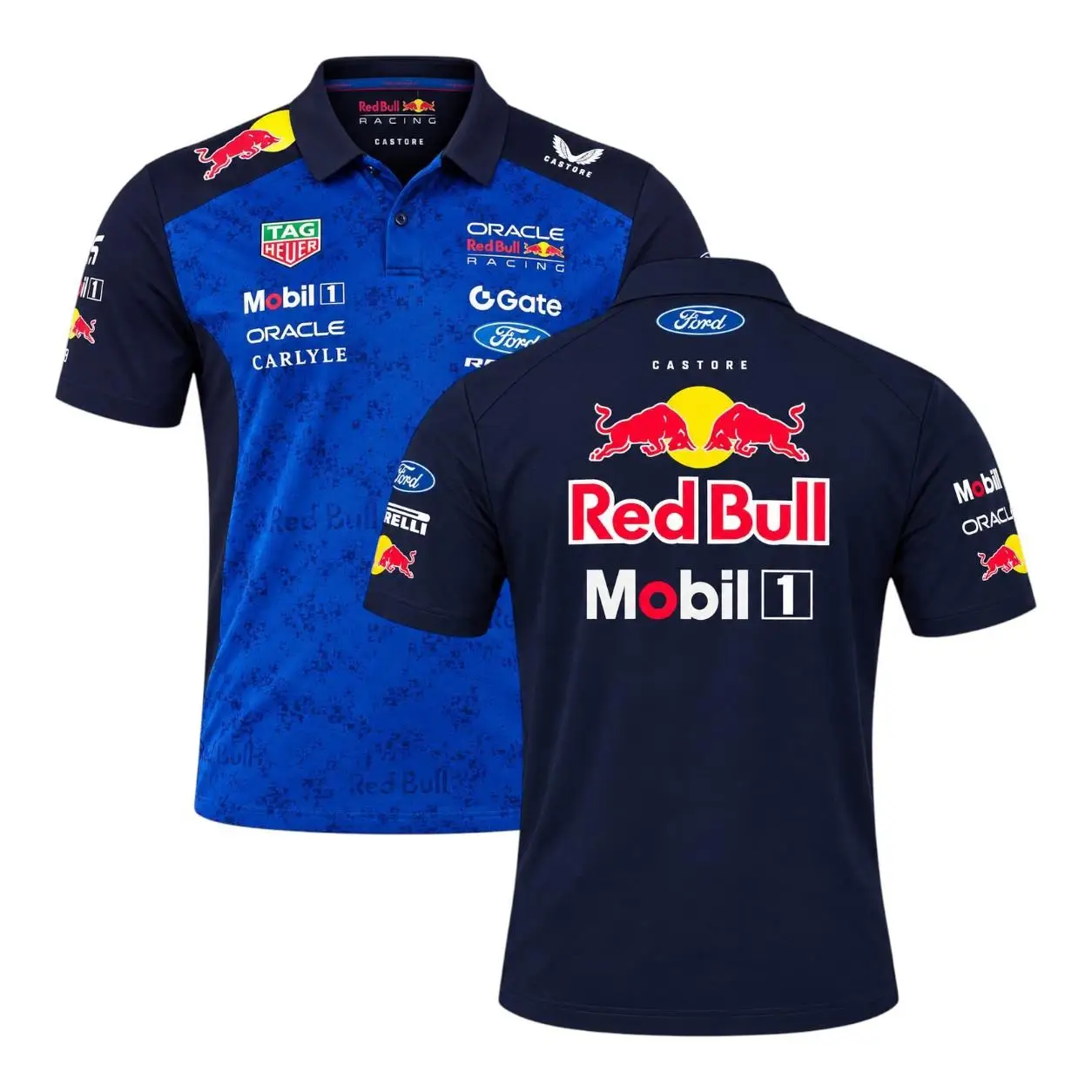 Red Bull F1 Max Verstappen Inspired Racing Polo Shirt, Men Casual Sports Top Gift for Formula 1 Motorsport Racing Fans